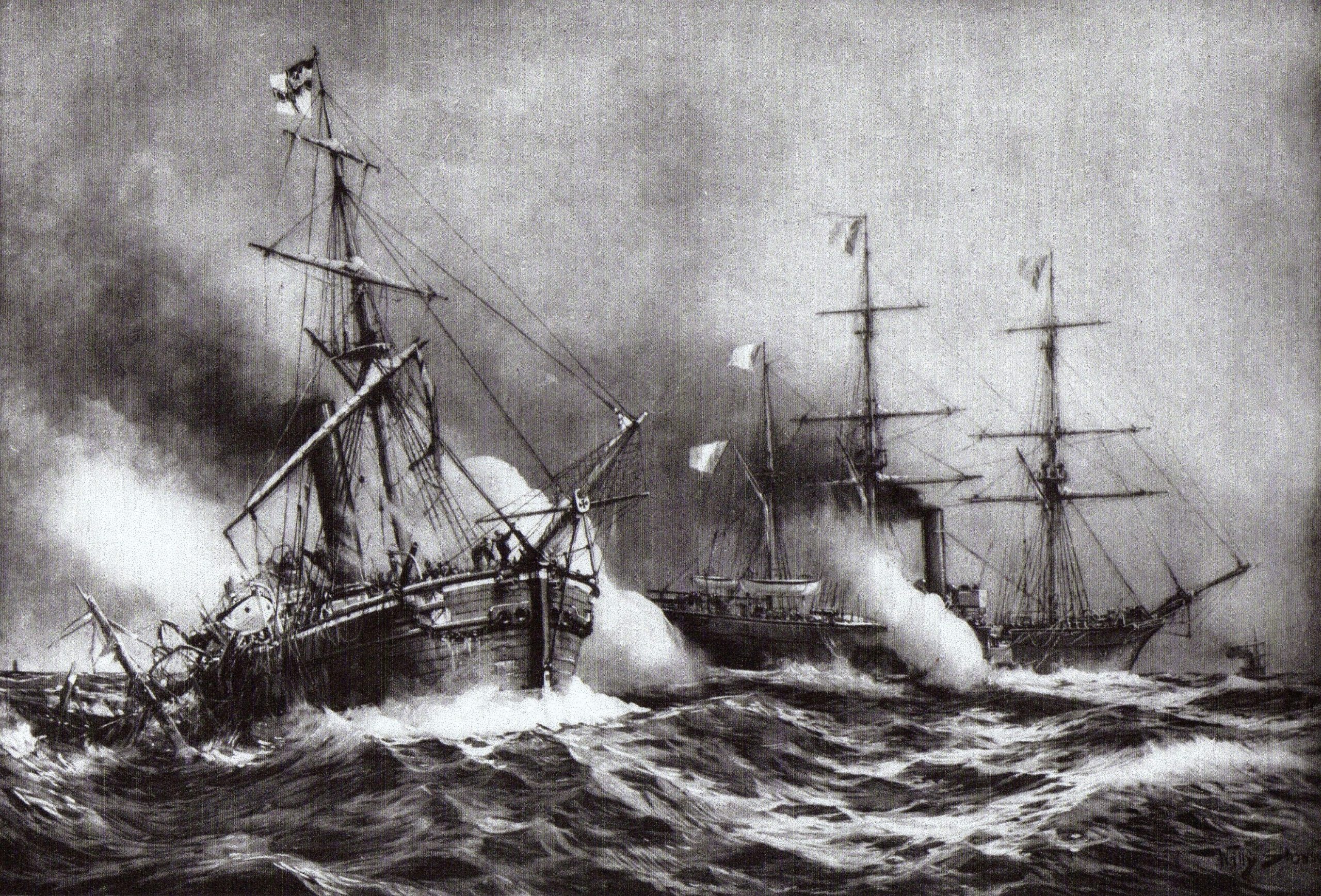 Duel of Bouvet and Meteora in Havana 1870