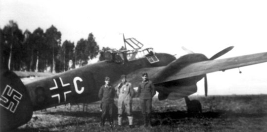 Эскадрилья эсминцев I./ZG 76 в 1939 году.