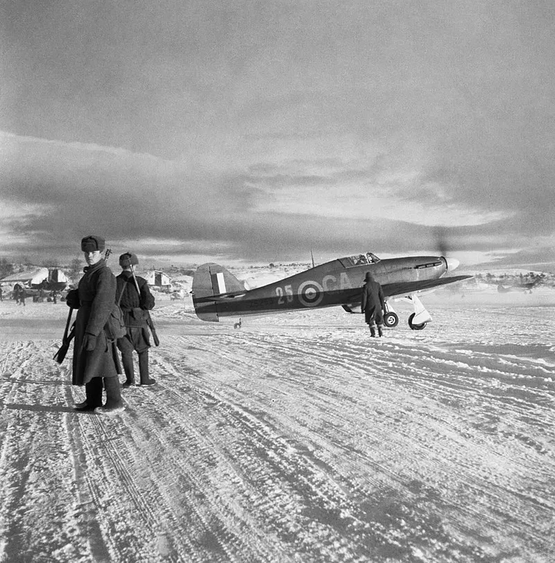 Hawker Hurricane RAF в Мурманске