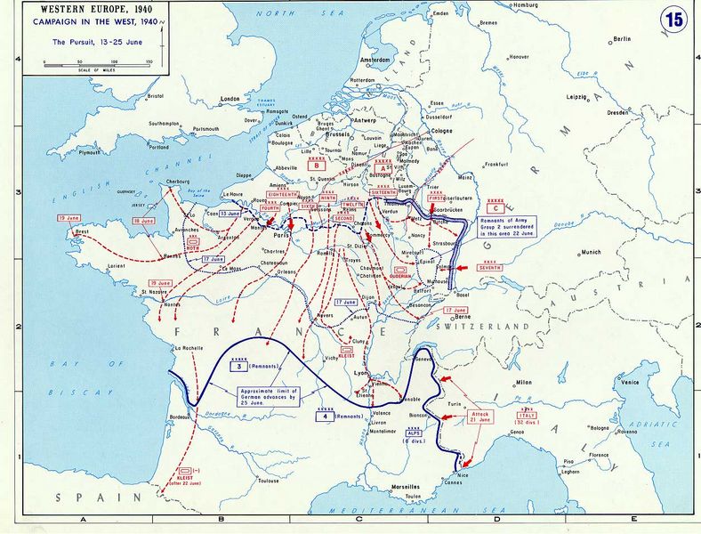 "Pencerobohan" Itali ke atas Perancis pada Jun 1940