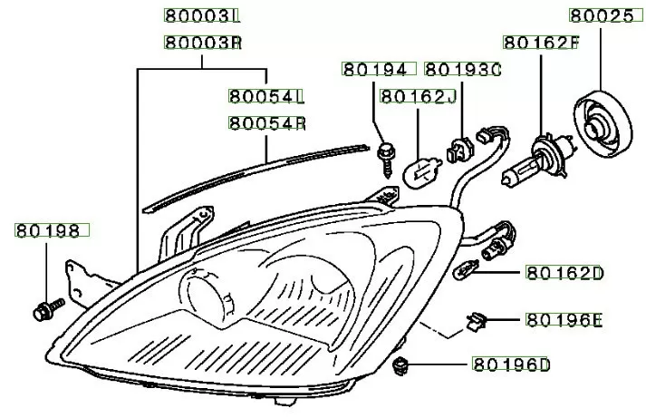 Как снять фары на Mitsubishi Lancer 9