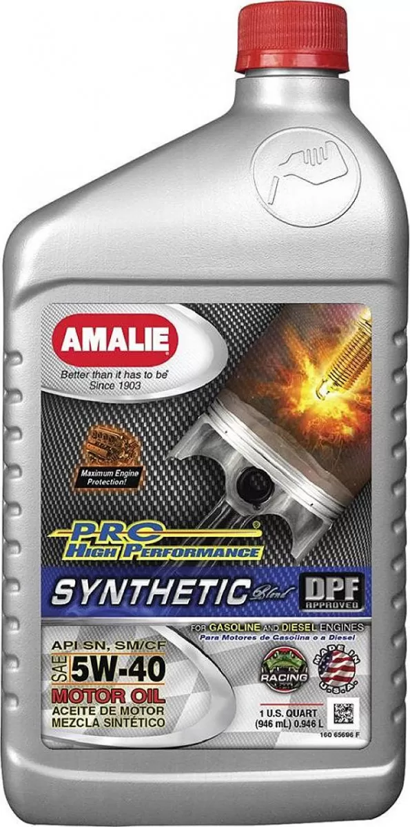 Масло Amalie PRO High Perf Synthetic 5W40