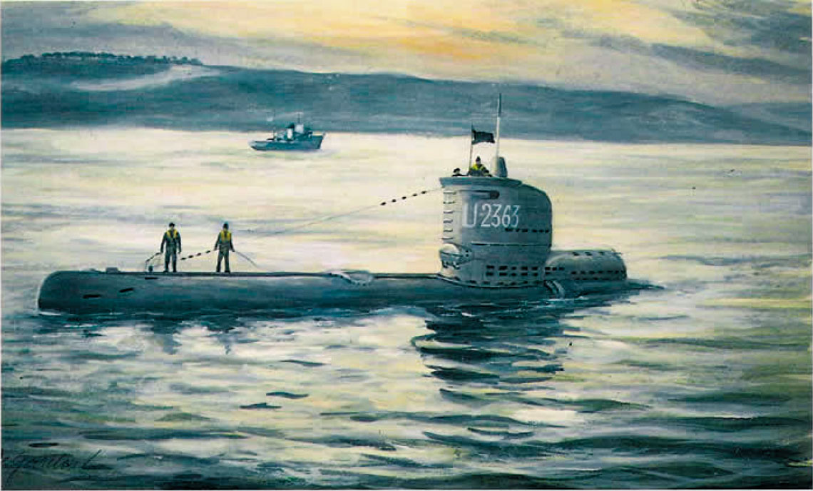 Орудие U-Boot позднего типа XXIII