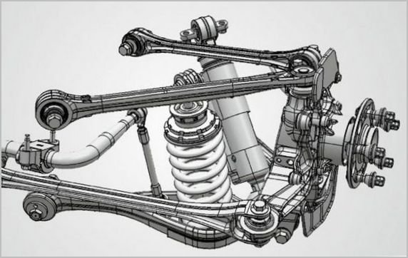 Особенности и конструктив многорычажной подвески типа Multilink