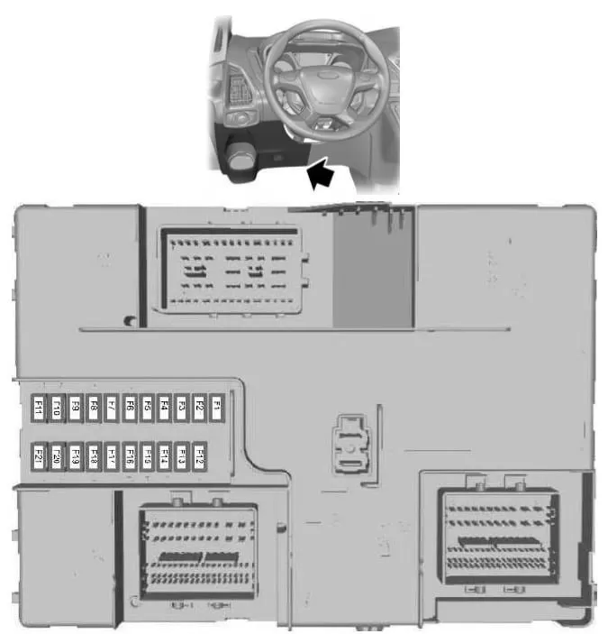 Предохранители и реле Ford Transit 8