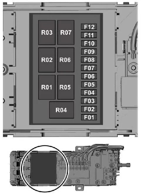 Предохранители и реле Ford Transit 8