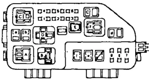 Предохранители и реле Тойота Карина Е Т190
