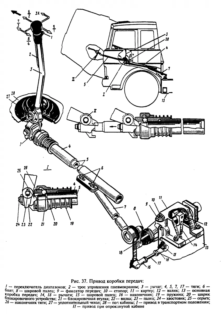 Привод КПП Маз 5440 zf