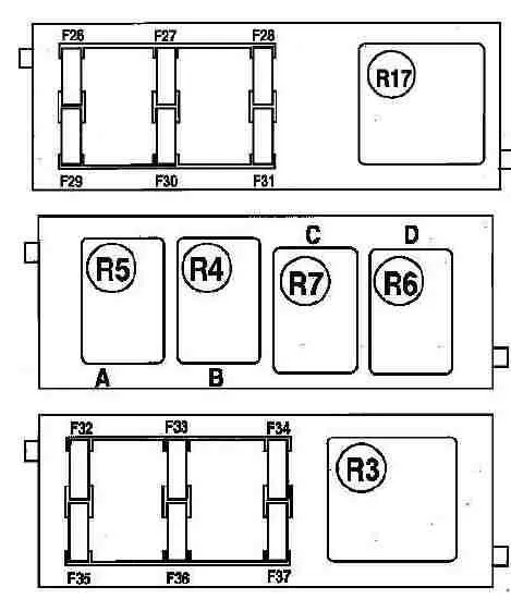 Рено лагуна 2 блоки предохранителей и реле