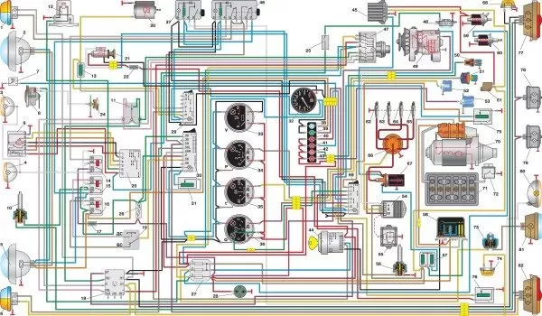 Схема электропроводки УАЗ