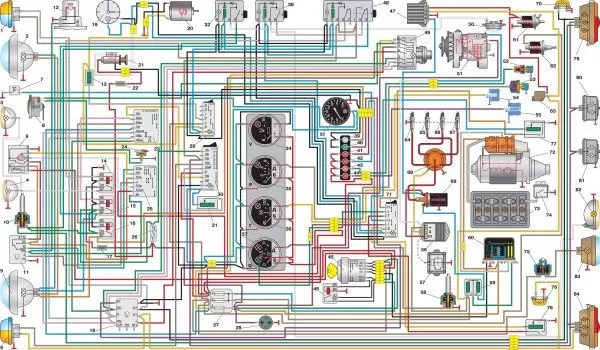 Схема электропроводки УАЗ