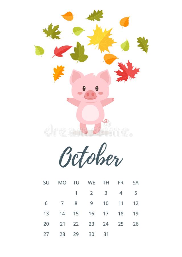 Pagina uit de kalender: 1–7 oktober.