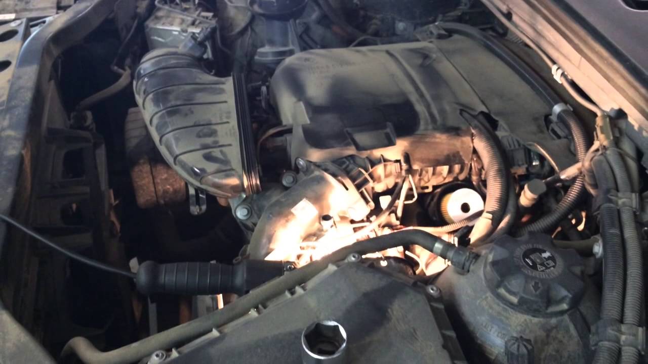 Cambio de aceite de motor en un motor BMW X3