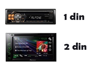 1 din un 2 din radio - kas tas ir un kādas ir atšķirības?