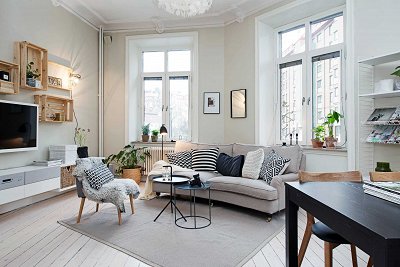 Vardagsrum i skandinavisk stil: vilka möbler och tillbehör att välja?
