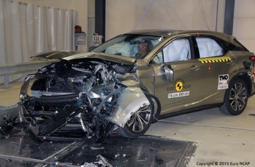 Lexus RX 450h › Nárazový test