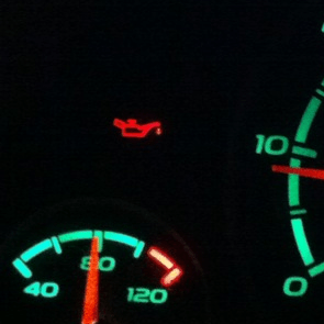 What does the oil pressure warning light mean?