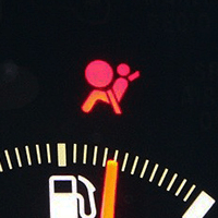 What does the airbag warning light mean?