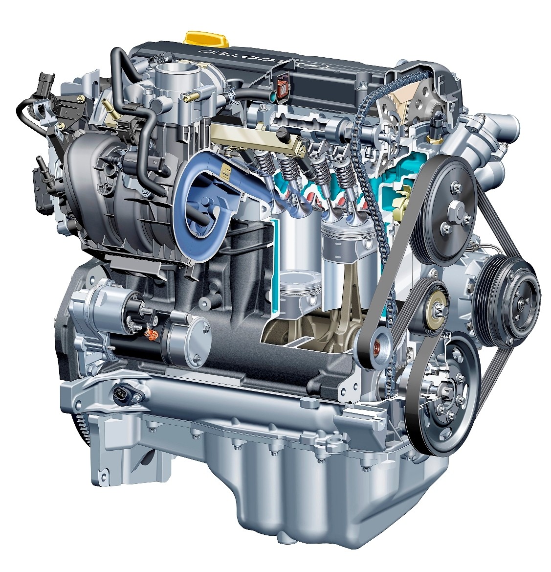 Nîşaneyên motora Opel Z14XEP 1.4L