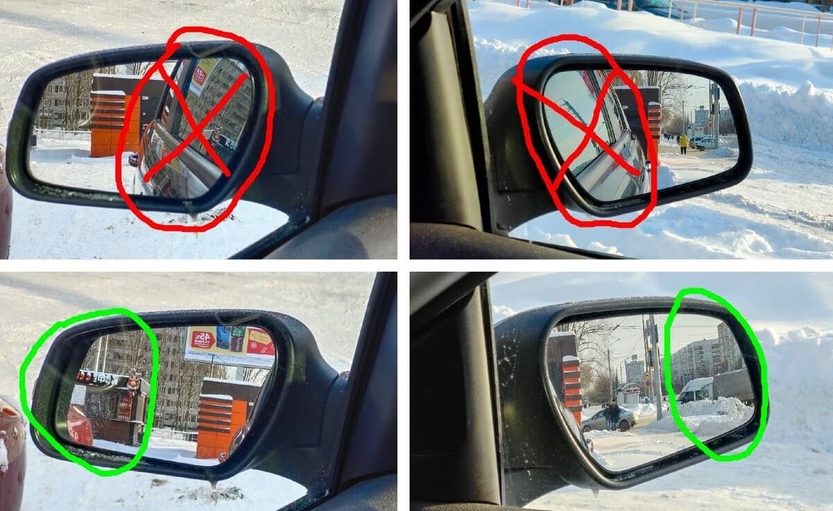 Как безопасно управлять автомобилем без зеркал, если это необходимо