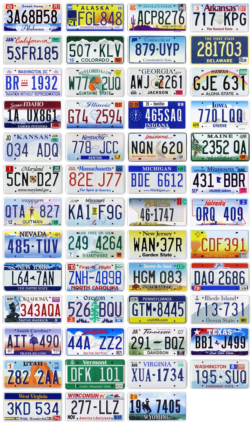 Как узнать, какие номерные знаки доступны в вашем штате
