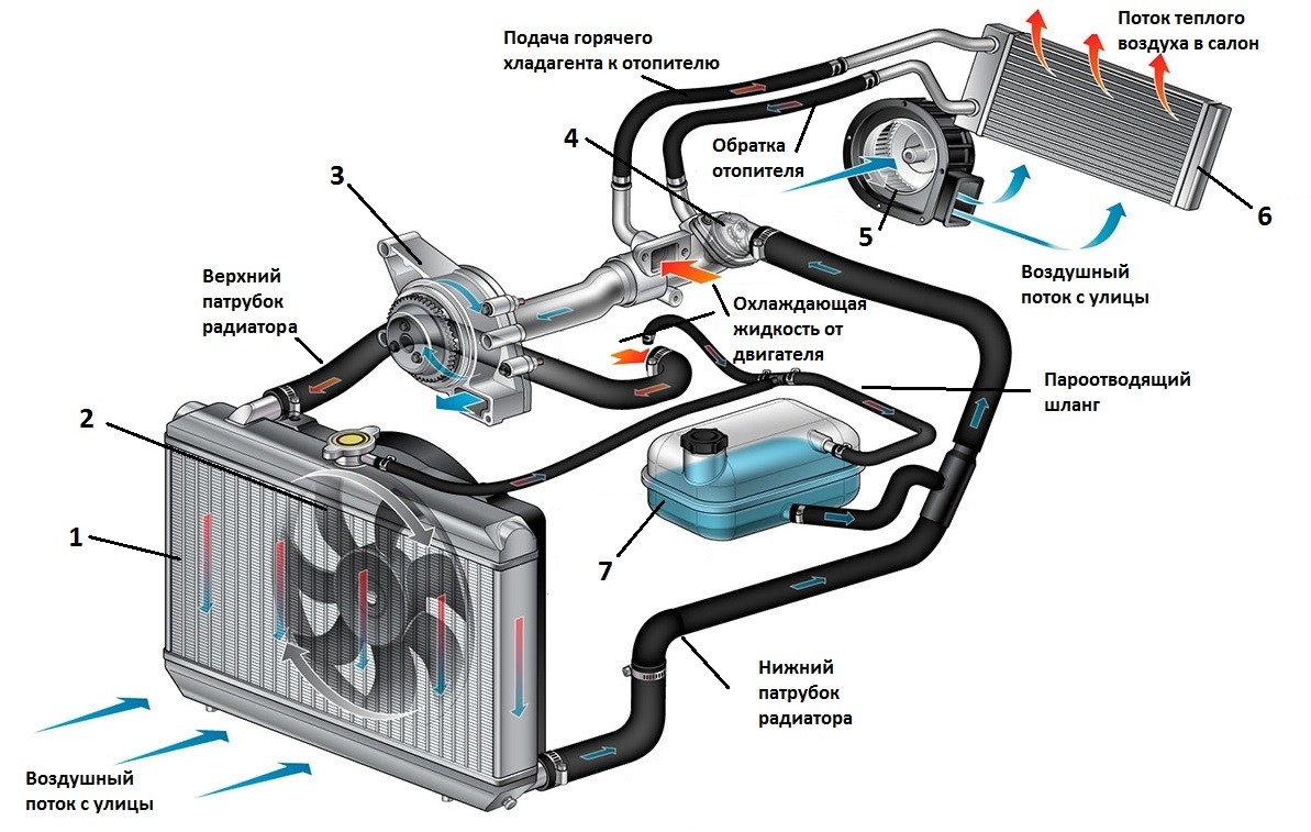 Как работает система охлаждения автомобиля