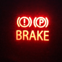 How to react when the brake warning light is on