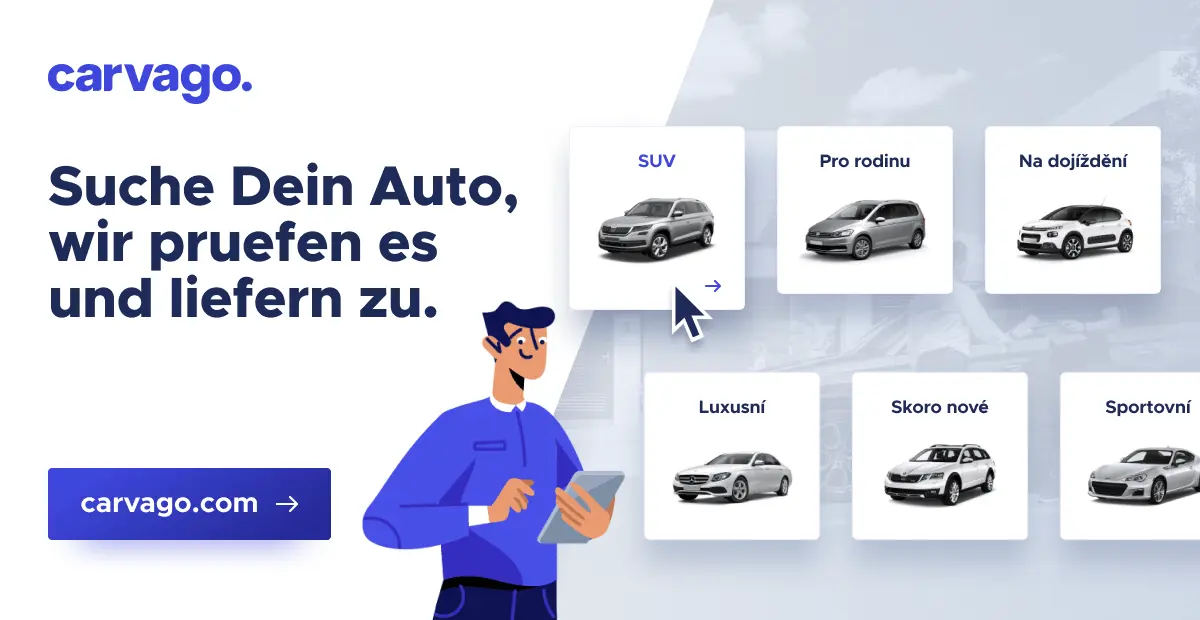Online-Plattform für den Verkauf von Gebrauchtwagen Carvago