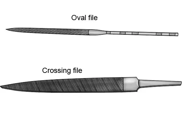 Что такое крестовые и овальные надфили?