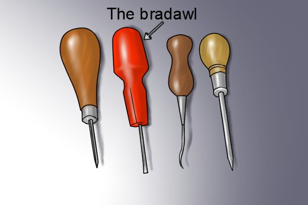 Шило е. Bradawl.