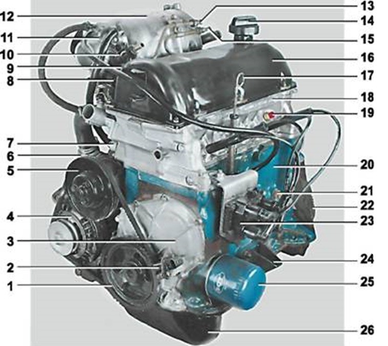 Двигатель ВАЗ-2104