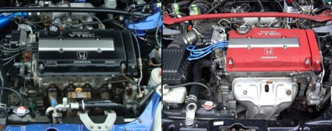 Honda B16A ir B16B varikliai