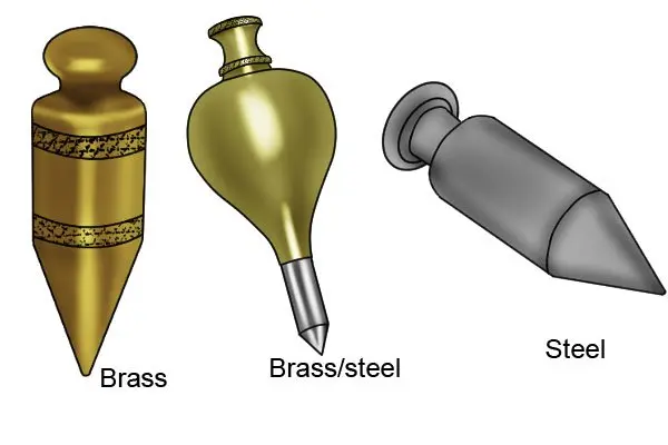 What are the plumb lines made of?