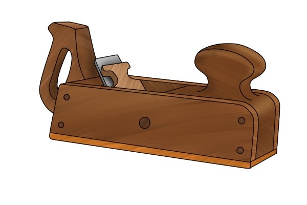 Из каких частей состоит деревянный скраб-самолет?