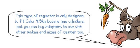 Из каких частей состоит газовый регулятор с болтовым креплением?