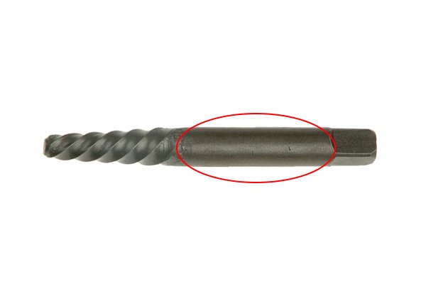 Uit welke onderdelen bestaat een schroeftrekker met spiraalgroef?