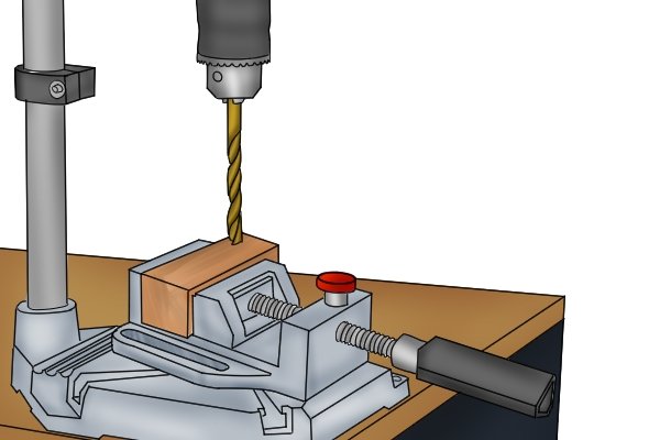 Как использовать тиски для сверлильного станка?