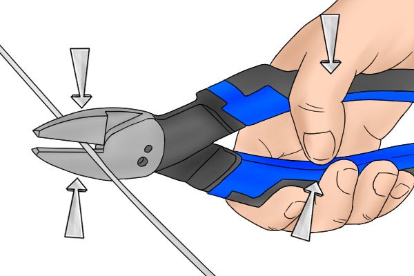 Как пользоваться диагональными кусачками?