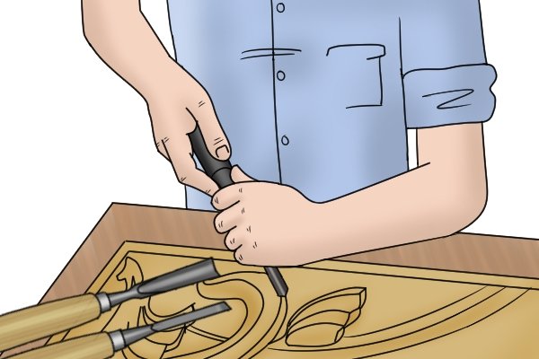 Como usar os cinceles para tallar madeira?