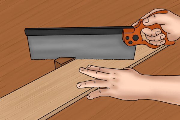 How to properly hold a tenon saw or dovetail saw?