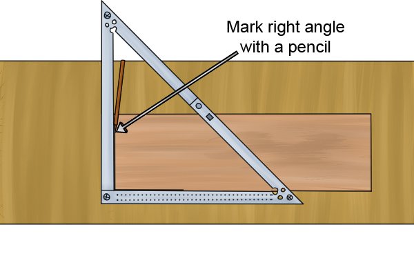 Как разметить углы складным угольником?