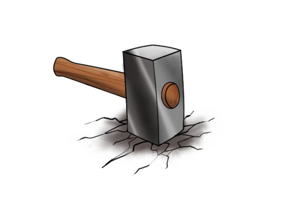 ¿Qué martillo se debe usar con un cincel?