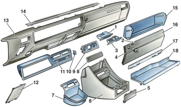 Замена торпеды ВАЗ 2107 своими руками: инструкции по замене панели и отдельных приборов