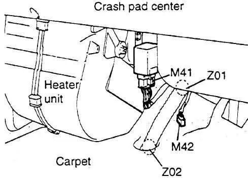 Hyundai Porter и H100 AU (1996-2003 гг.) – блок предохранителей и реле
