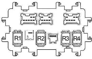 Nissan Quest (2011-2016) – блок предохранителей и реле