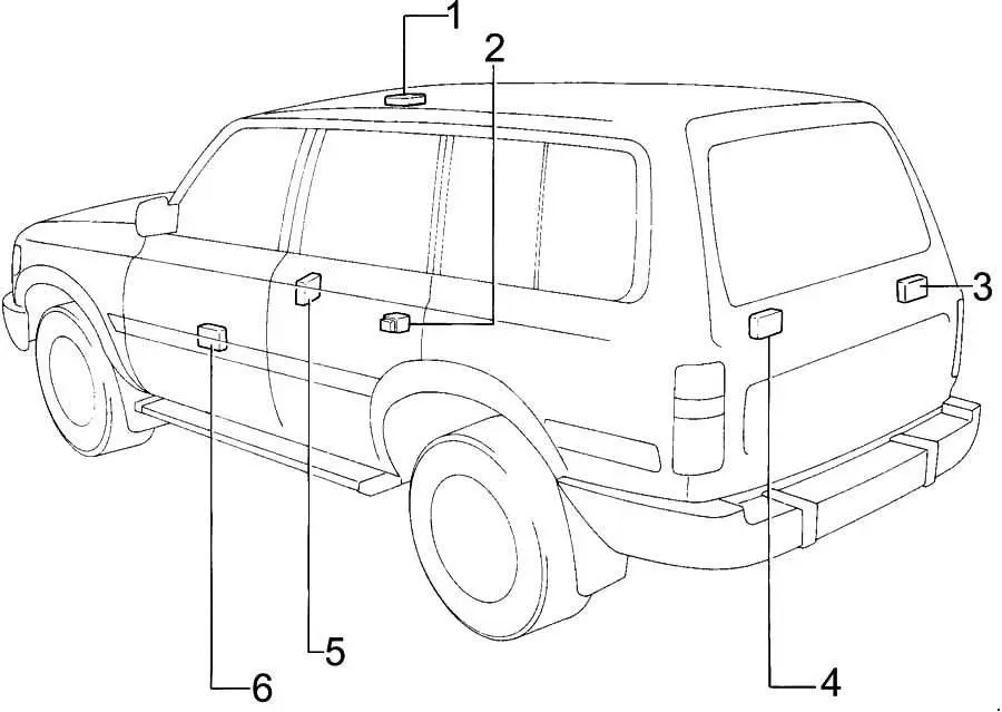 Toyota Land Cruiser 80/J80 (1990-1997) – блок предохранителей и реле