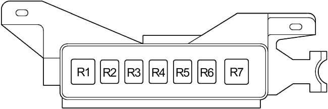 Toyota Prius (XW20) (2003-2009) – блок предохранителей и реле