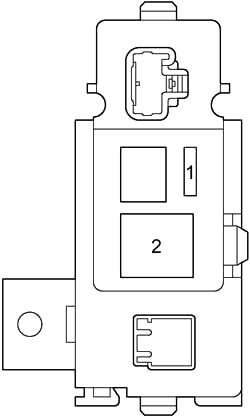 Toyota Prius (XW20) (2003-2009) – блок предохранителей и реле