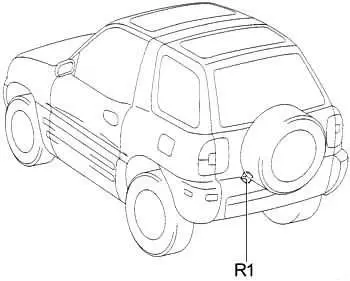 Toyota RAV4 (SXA1) (1994-1997) – блок предохранителей и реле