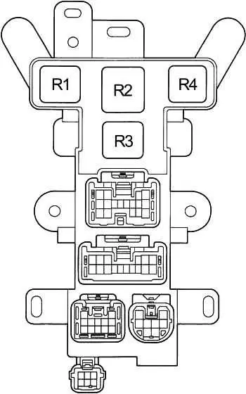 Toyota RAV4 (SXA1) (1994-1997) – блок предохранителей и реле